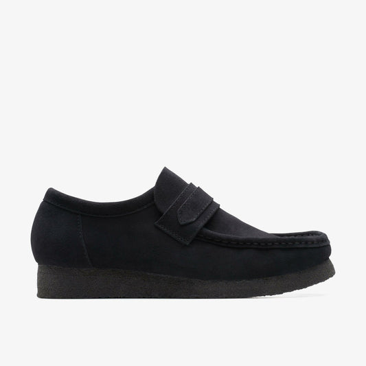 Wallabee Loafer Black Suede - Clarks Signature