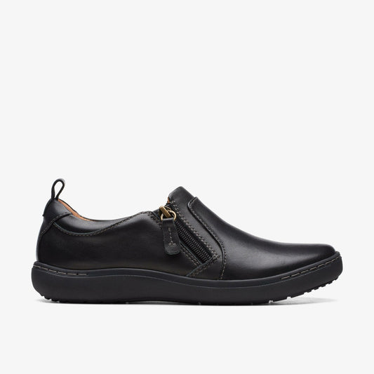 Nalle Lilac Black Leather - Clarks Everyday
