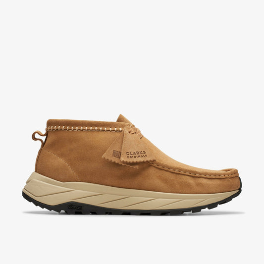 Wallabee Eden Dark Sand Suede - Clarks Essential
