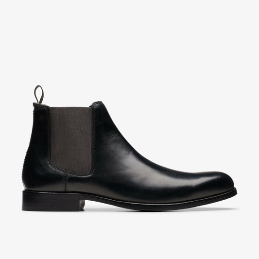 Craft Arlo Top Chelsea Boot Black Leather - Clarks Featured