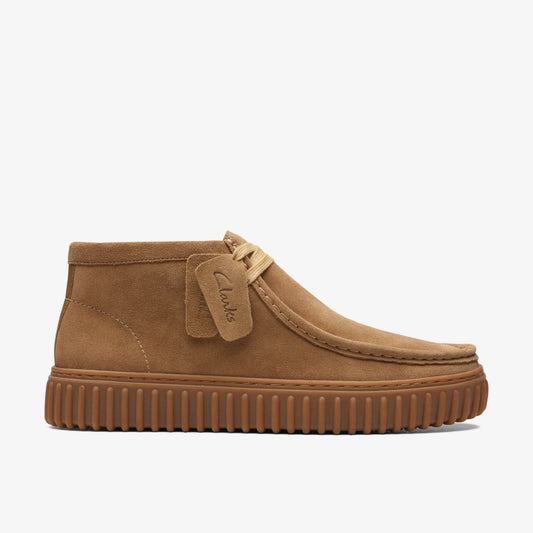 Torhill Hi Dark Sand Suede - Clarks Value
