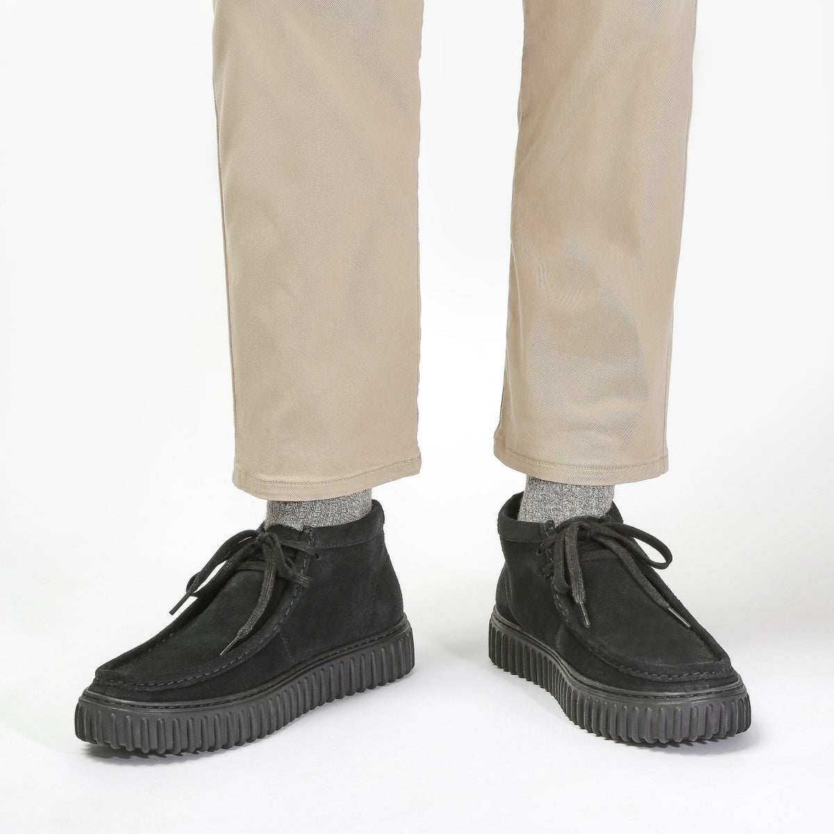 Torhill Hi Black Suede - Clarks Featured