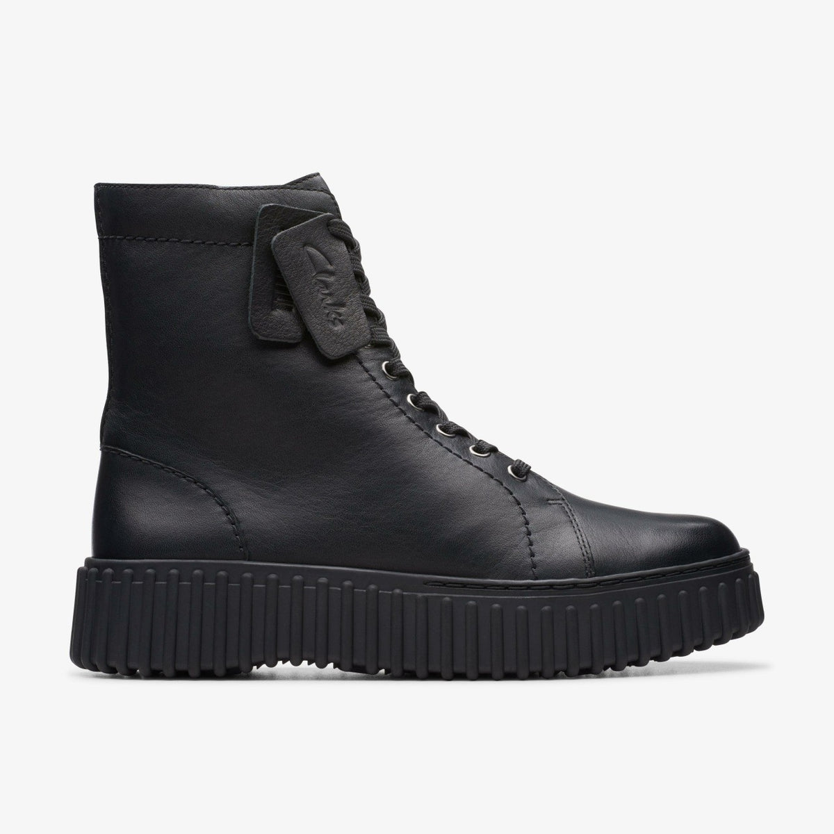 Torhill Rise Ankle Boot Black Leather - Clarks Trusted