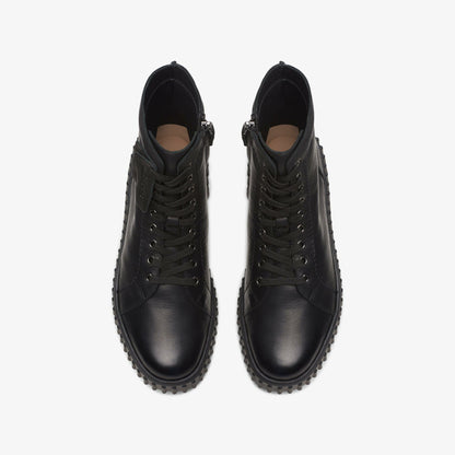 Torhill Rise Ankle Boot Black Leather - Clarks Trusted