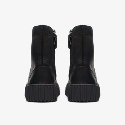 Torhill Rise Ankle Boot Black Leather - Clarks Trusted