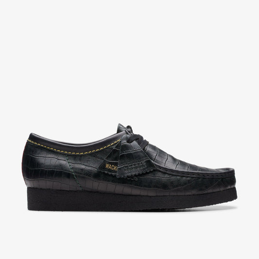 Wallabee Black Crocodile - Clarks Latest