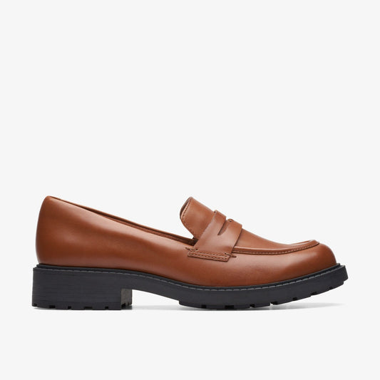Orinoco 2 Penny Loafer Dark Tan Leather - Clarks Premium