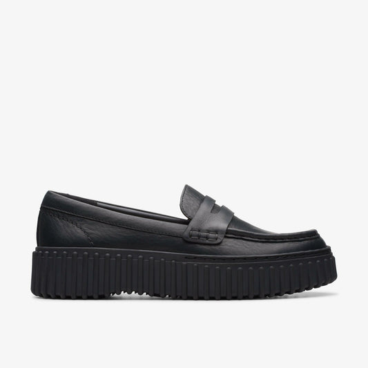 Torhill Penny Loafer Black Leather - Clarks Best Price