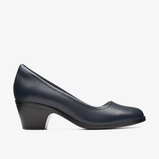 Emily2 Ruby Navy Leather - Clarks Hot Sale