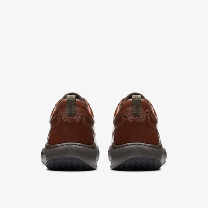 Clarks Pro Lace Dark Tan Leather - Clarks Popular