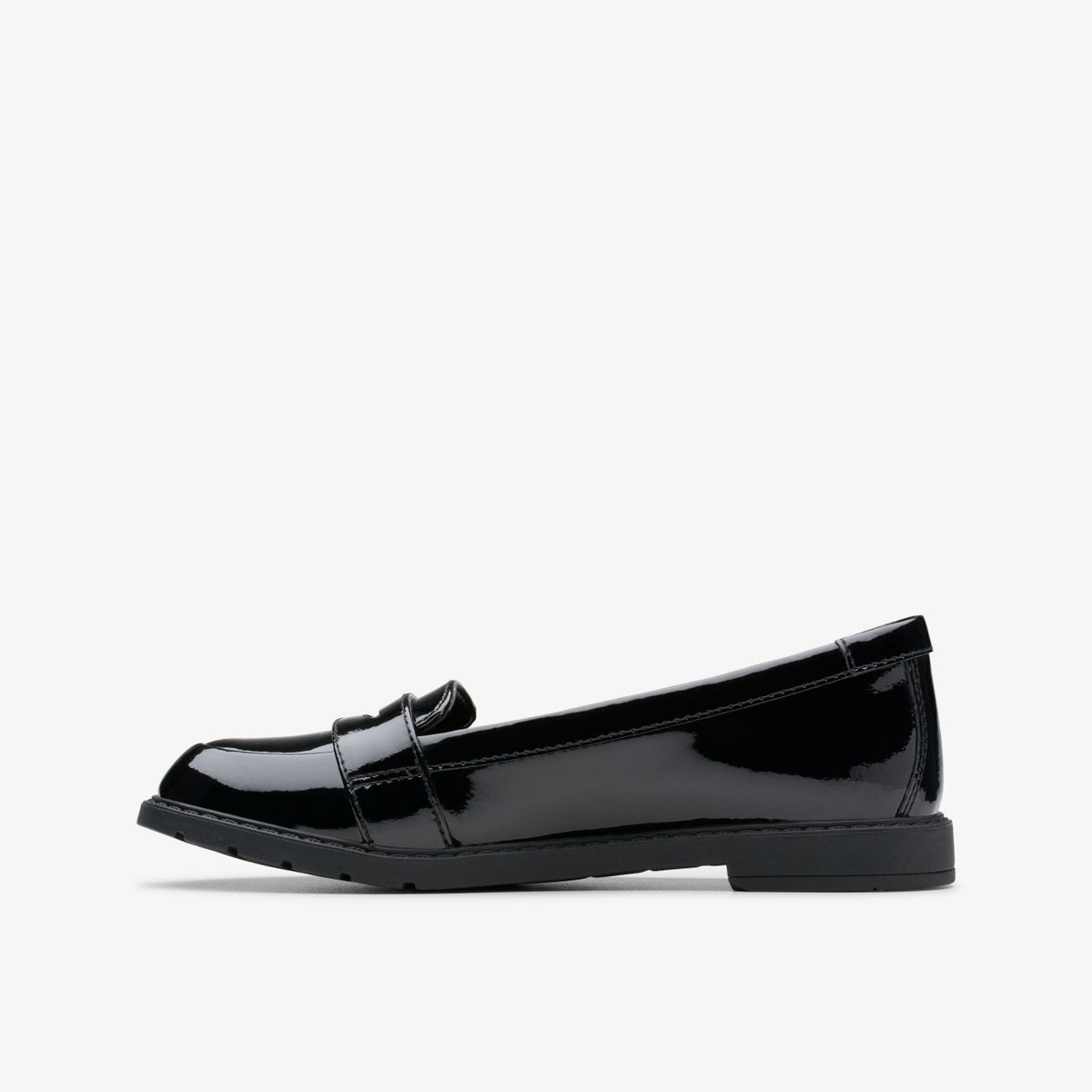 Scala Loafer Kid Black Patent - Clarks Special Offer