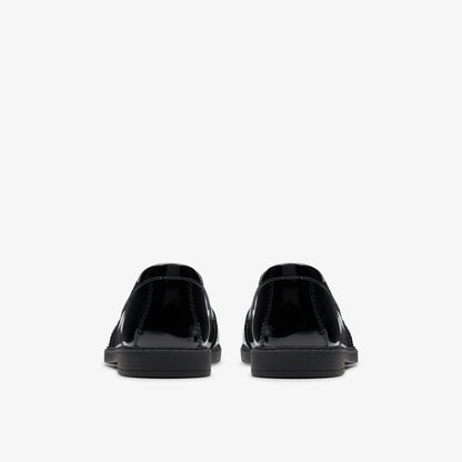 Scala Loafer Kid Black Patent - Clarks Special Offer