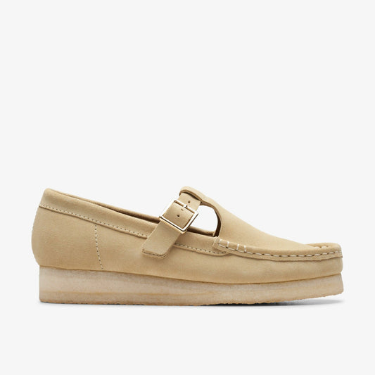 Wallabee T Bar Maple Suede - Clarks Premium
