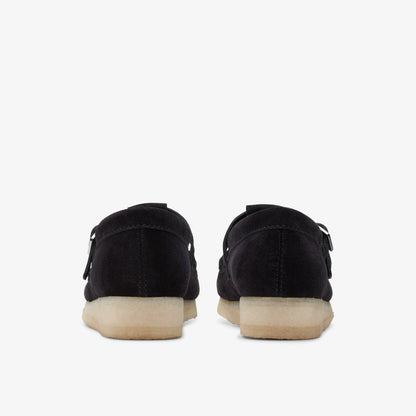 Wallabee T Bar Black Suede - Clarks Premium