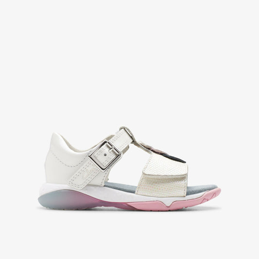 Osian Charm Toddler White - Clarks Exclusive