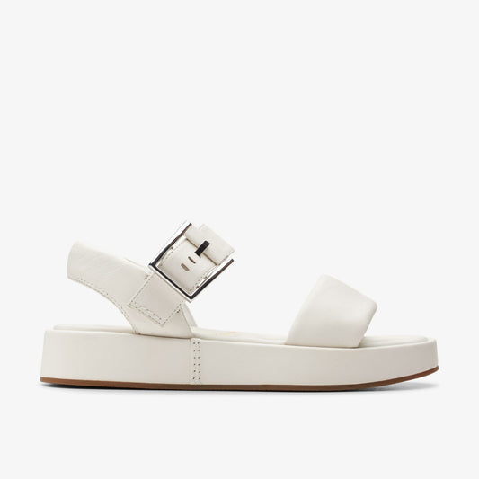 Alda Strap Off White Leather - Clarks Latest
