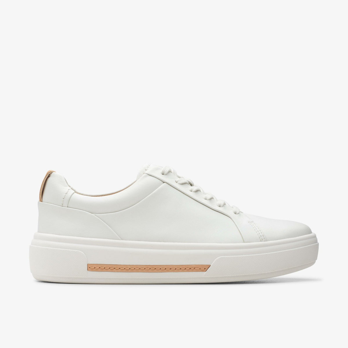 Hollyhock Walk Off White Leather - Clarks Trusted