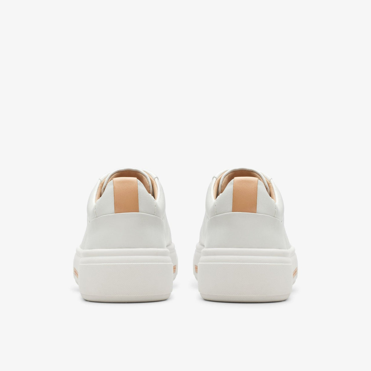 Hollyhock Walk Off White Leather - Clarks Trusted
