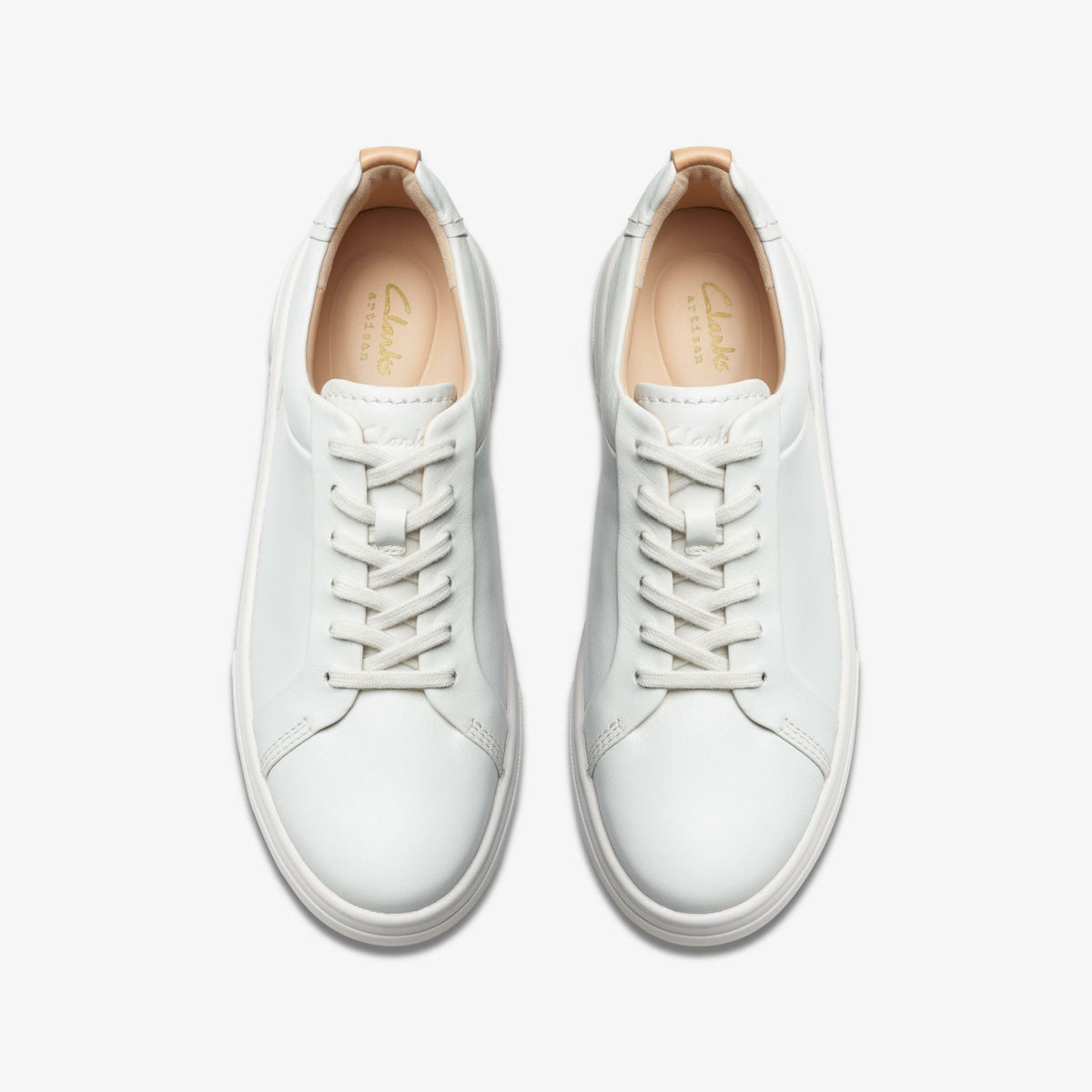 Hollyhock Walk Off White Leather - Clarks Trusted