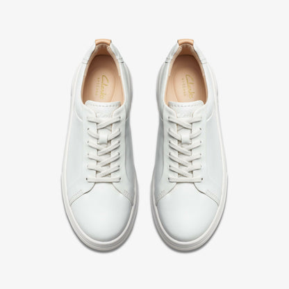 Hollyhock Walk Off White Leather - Clarks Trusted