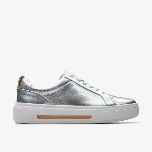 Hollyhock Walk Silver Leather - Clarks Trending