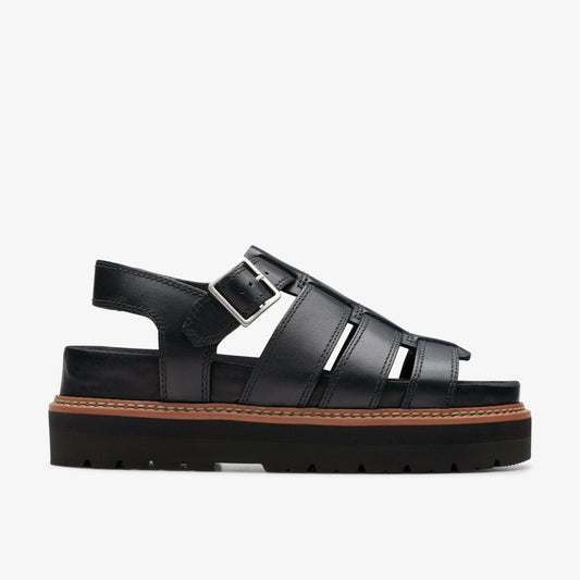Orianna Twist Black Leather - Clarks Classic