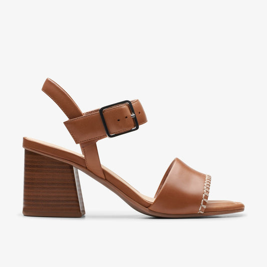 Siara 65 Buckle Tan Leather - Clarks Exclusive