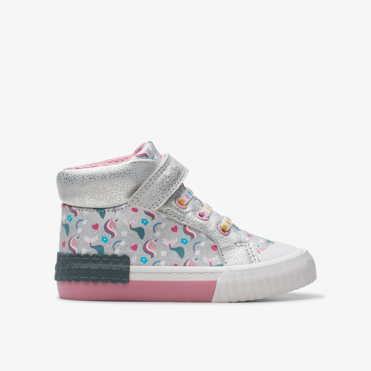 Foxing Halo Hi Toddler Silver - Clarks Value