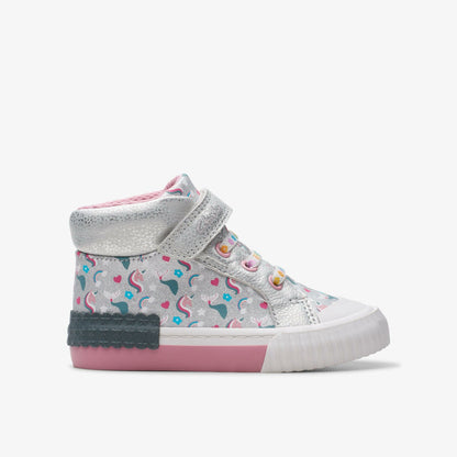 Foxing Halo Hi Toddler Silver - Clarks Value