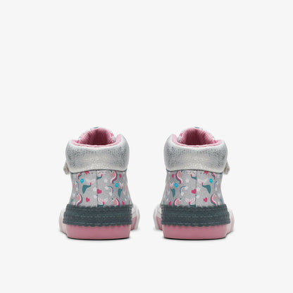Foxing Halo Hi Toddler Silver - Clarks Value