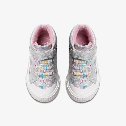 Foxing Halo Hi Toddler Silver - Clarks Value
