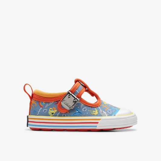 Foxing Fish Toddler Grey Print - Clarks Deals