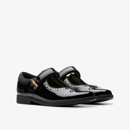 Lock Magic Kid Black Patent - Clarks Deals