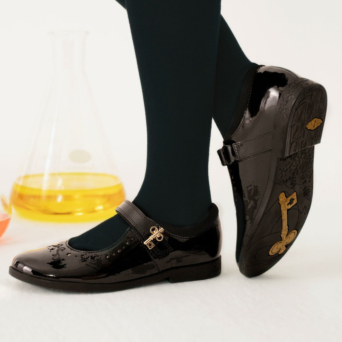 Lock Magic Kid Black Patent - Clarks Deals