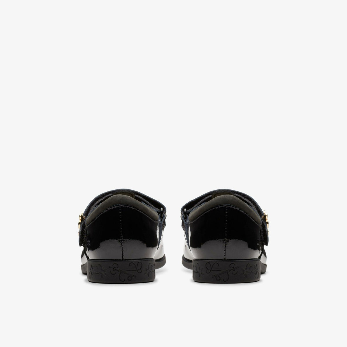 Lock Shine Kid Black Patent - Clarks Quality