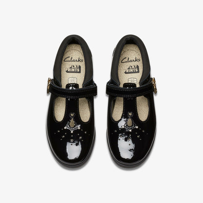 Lock Shine Kid Black Patent - Clarks Quality
