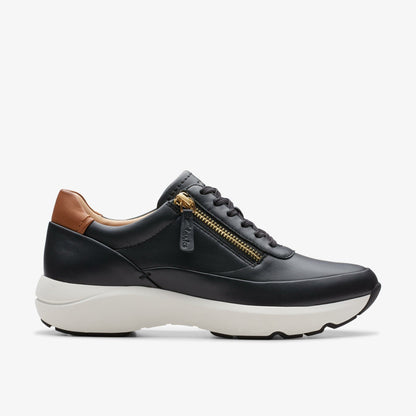 Tivoli Zip Black Leather - Clarks Special Offer