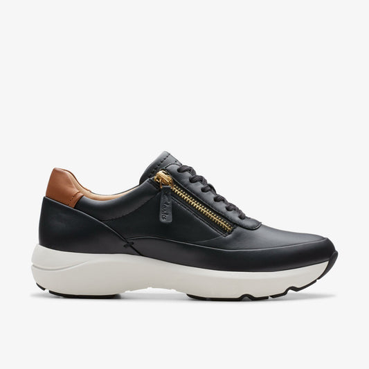 Tivoli Zip Black Leather - Clarks Special Offer