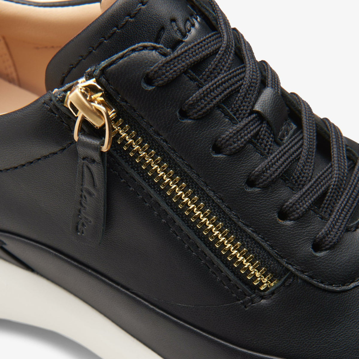 Tivoli Zip Black Leather - Clarks Special Offer