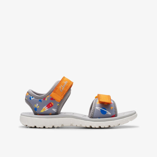 Surfing Tide Kid Grey/Orange - Clarks Top Pick