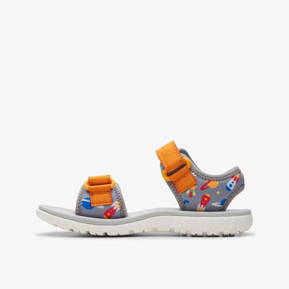 Surfing Tide Kid Grey/Orange - Clarks Top Pick