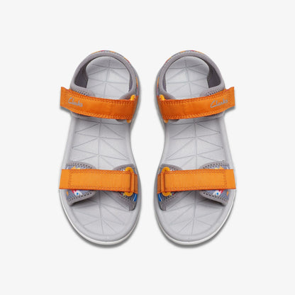 Surfing Tide Kid Grey/Orange - Clarks Top Pick