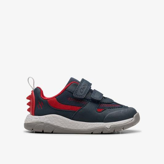 Steggy Tail Toddler Navy - Clarks Featured