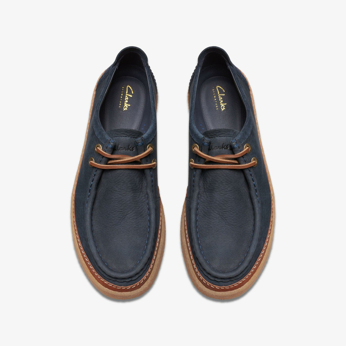 Clarkwood Moc Navy Nubuck - Clarks New