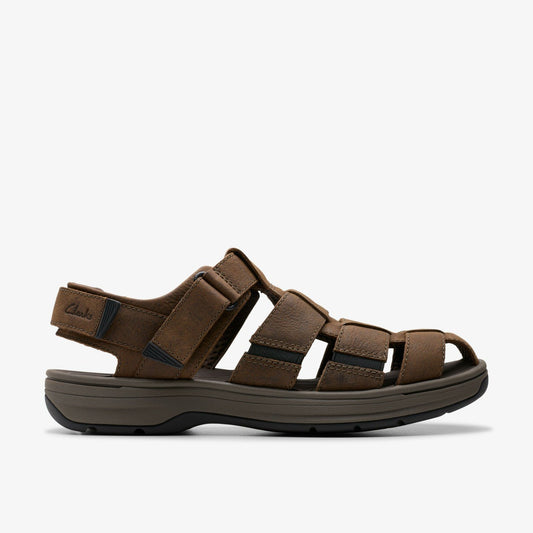 Saltway Cove Dark Brown Leather - Clarks Smart Buy