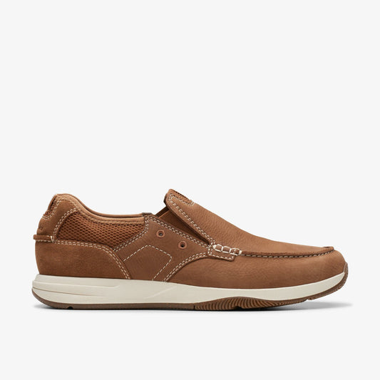 Sailview Step Loafer Light Tan Nubuck - Clarks Signature