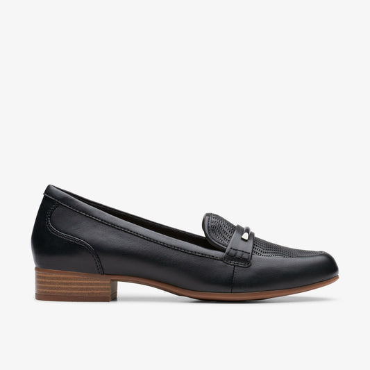 Juliet Aster Black Leather - Clarks Classic