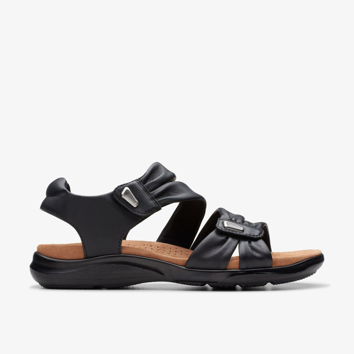 Kitly Ave Black Leather - Clarks Popular