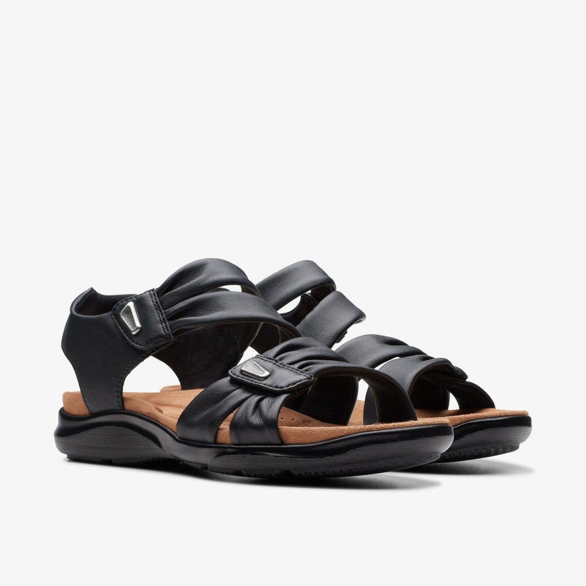 Kitly Ave Black Leather - Clarks Popular