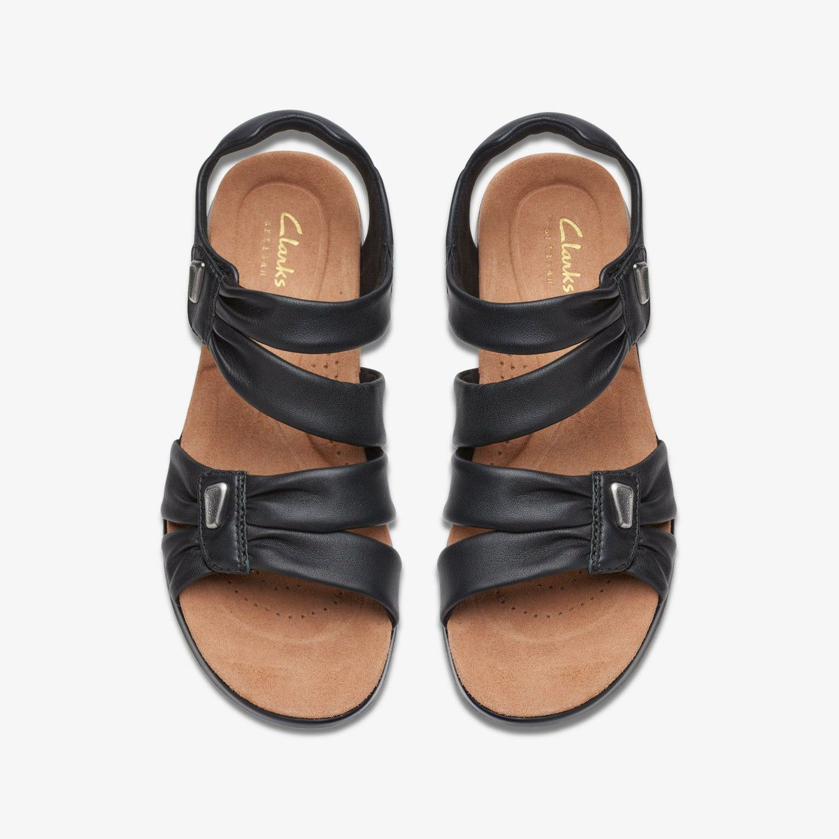Kitly Ave Black Leather - Clarks Popular